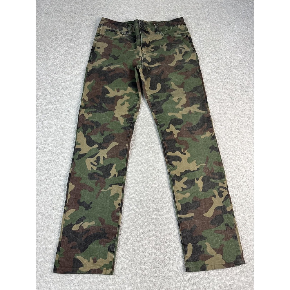 Polo Ralph Lauren Jeans Kids 18 Green Camouflage Eldridge Skinny Stretch Denim
